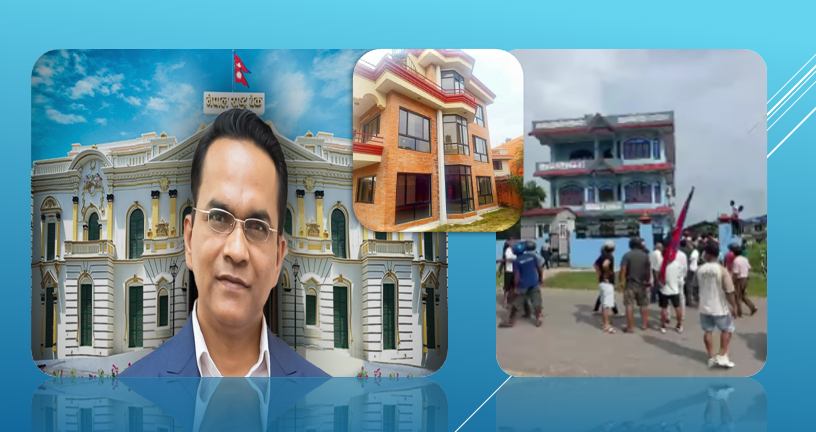 गभर्नर डा. विश्वनाथ पौडेलको भावुक अभिव्यक्ति : "ढुंगा हानिएको कोठा मेरी वृद्ध आमाको सुत्ने कोठा हो"